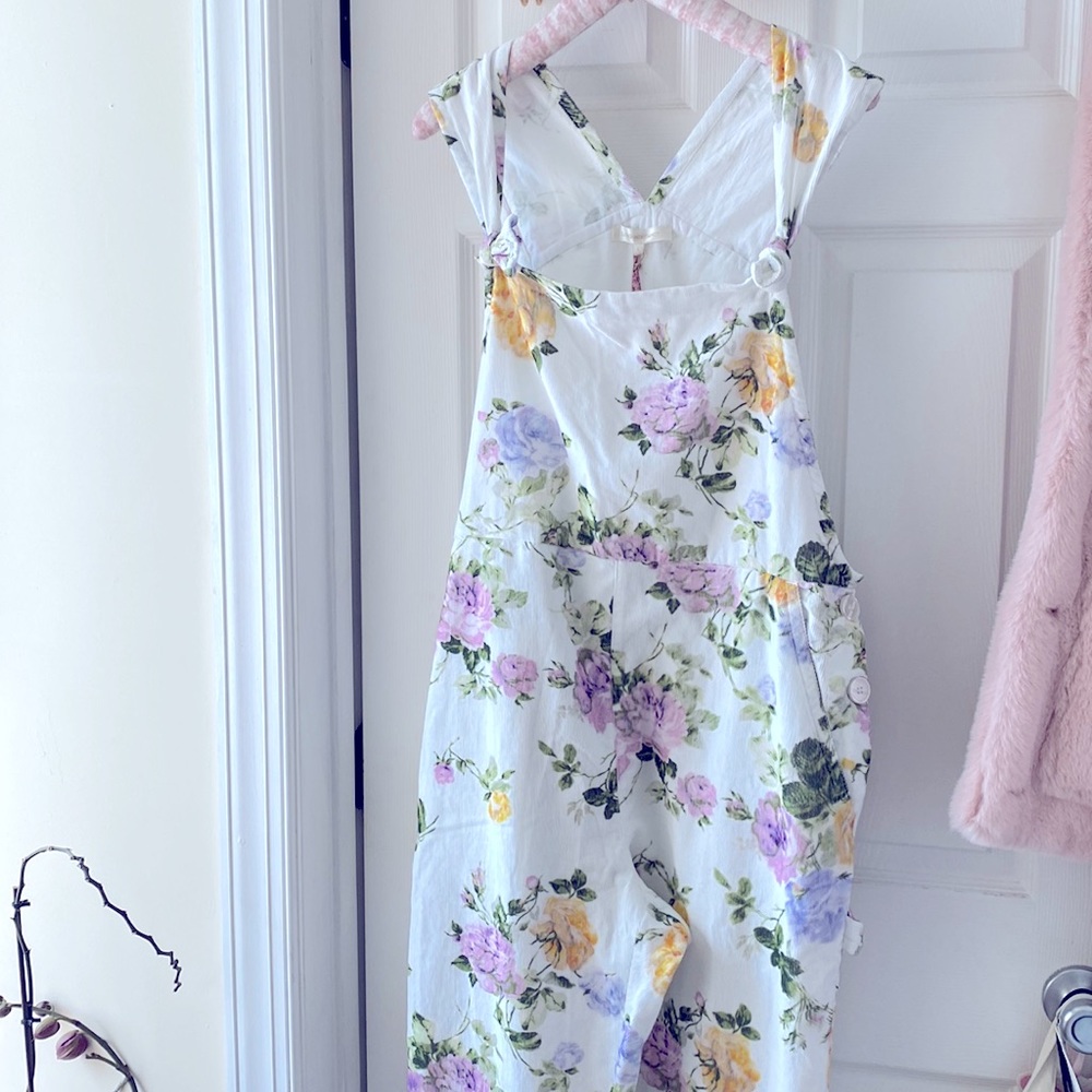 EUC: Daffy Jumpsuit Overalls Spring Garden
